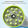 Pet Shower Brush with Nozzle, Orange - Dog & Cat Grooming