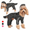 Dog Raincoat with Harness, Pink, Medium