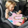 Stars Silicone Sensory Activity Board Children Puzzle Stress Relief Toys(Rose Red)