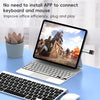 2 in 1 8 Pin to USB and TF Card Reader Adapter(Black)