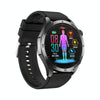 ET485 1.43 inch Color Screen Smart Watch Silicone Strap, Support Bluetooth Call / Micro-physical Examination(Black)