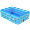 Household Indoor and Outdoor Aerospace Pattern Baby Square Inflatable Swimming Pool, Size:120 x 85 x 35cm