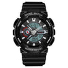SANDA Outdoor Leisure Waterproof Multifunctional Luminous Electronic Watch(Black Men)