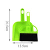 Mini Desktop Car Keyboard Sweep Cleaning Brush Small Broom Dustpan Set(Green)