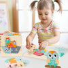 3 PCS Early Childhood Education Wooden Three-Dimensional Jigsaw Puzzle Toy(Excavator)