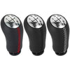 For Renault Clio III MK3 Car Gear Lever Knob Leather Gear Shift Knob(White)