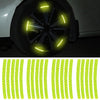 20pcs /Set Car Wheel Reflective Stickers 3D Personal Decoration Tire Warning Stickers(Fluorescence)