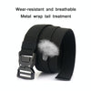 Outdoor Casual Lightning Buckle Men Elastic Belt, Length: 125cm(Dark Khaki)