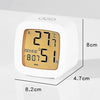 Multifunctional Temperature and Humidity LCD Clock Home Bedside Alarm Clock(2205 White)