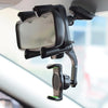 Car Rear Mirror Navigation Phone Holder (Black)