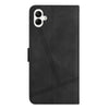 For Samsung Galaxy A06 4G Skin-feel Stitching Leather Phone Case(Black)