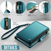 CaseMe-Me60 Multi-functional Anti-theft Swipe Passport Wallet(Green)