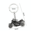 Simulation Cool Motorcycle Keychain Metal Decoration Pendant, Style: X-1425 Black