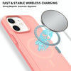 For iPhone 11 Shockproof MagSafe Armor PC Hybrid TPU Phone Case(Light Pink+Coral Red)
