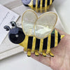 Cartoon Animals Hair Clip Cute Bee Hair Accessories Textured Acetate Hair Shark Clip Headdress(Yellow)