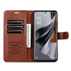 For Samsung Galaxy S24 5G AZNS Sheepskin Texture Flip Leather Phone Case(Brown)