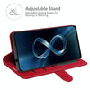 For Asus Zenfone 8 R64 Texture Single Horizontal Flip Protective Case with Holder & Card Slots & Wallet& Photo Frame(Red)
