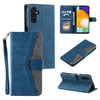 For Samsung Galaxy A36 Nail Skin Feel Stitching Calf Texture Leather Phone Case(Blue)