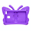 For Galaxy Tab A 8.0 2019 T290 / T295 Butterfly Bracket Style EVA Children Falling Proof Cover Protective Case(Purple)