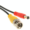 20m CCTV Power Video Cable, Black, BNC, 2.1mm, Pre-made