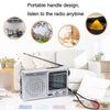 BAIJIALI KK9 Full-band Radio Player Portable Retro Multifunctional Mini Radio(Gold)