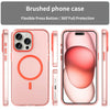 For iPhone 15 Pro Max MagSafe Frosted Translucent TPU + PC Full Coverage Phone Case(Red)