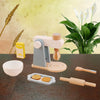 Children Simulation Kitchen Set Baby Wooden Food Cutting Pretend Play Toy Blender