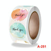 10 Rolls Round Sealing Sticker Thank You Sticker Crafts Gift Decoration Sticker, Size: 2.5cm / 1 Inch(A-251)