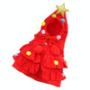 Christmas Dog Cloak, Red, Medium (2.5-5kg)