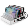 X6 96W 2.4A 8 USB Ports Smart Charger with Detachable Bezel, UK Plug(Black)
