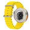K9 Ultra Pro 1.39 inch Silicone Band IP67 Waterproof Smart Watch Support Bluetooth Call / NFC(Yellow)