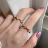 Light Luxury Cat Eye Stone Open Adjustable Ring, Specification:J1687