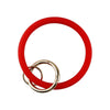 SiB005 Large Round Silicone Bracelet Keychain Outdoor Sports Silicone Bracelet(Big Red)