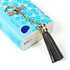 LS01 Tassel Zinc Alloy Keychain Car Hanging Bag Pendant (Black)