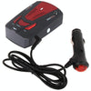 High Performance 360 Degrees Full-Band Scanning Car Speed Testing System / Detector Radar, Built-in Russian Voice Broadcast(Black Red)