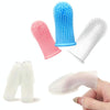 Dog Finger Toothbrush, Silicone Pet Teeth Cleaner (Blue)