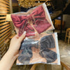 5 PCS Satin Bow Hairpin Back Head Hair Accessories, Colour: Wine Red