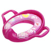 Children Toilet Seat Baby Extra Large Toilet Cover Soft Cushion Auxiliary Seat Loop(Rose Color)