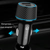 QIAKEY Dual Fast Charging Charger One To Two Cigarette Lighter, Size: TH229 95W(Black)