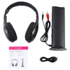 MH2001 Hi-Fi 5 in 1 Receiver + Emitter Wireless Headphone(Black)