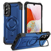 For Samsung Galaxy A14 5G / 4G Lens Holder MagSafe Phone Case(Blue)
