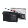 BAIJIALI BJL228 Retro Portable Two Band FM AM Radio Built-in Speaker(Black)