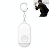Rechargeable Personal Safety Alarm 130dB LED Flashlight White IP44