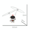 Induction Steel Man Aircraft Gyro Robot Luminous Toy For Children(Blue Astronauts)