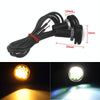 10 PCS 23mm 12LEDs SMD-4014 DC9-80V Motorcycle Eagle Eye Light(White and Yellow Light)