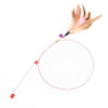 Feather Cat Teaser Wand with Bell - Interactive Play Toy