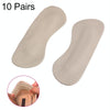 10 Pairs Foot Care Shoes Pads Cow Leather Insole Liner High Heel Cushion