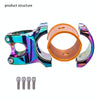 ZTTO Mountain Bike CNC Colorful Hollow Aluminum Alloy Short Riser(50mm)
