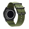 Washable Nylon Canvas Watchband, Band Width:18mm(Army Green with Black Ring Buckle)