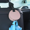 2pcs Concealed Car Seatback Leather Storage Hooks(Black)